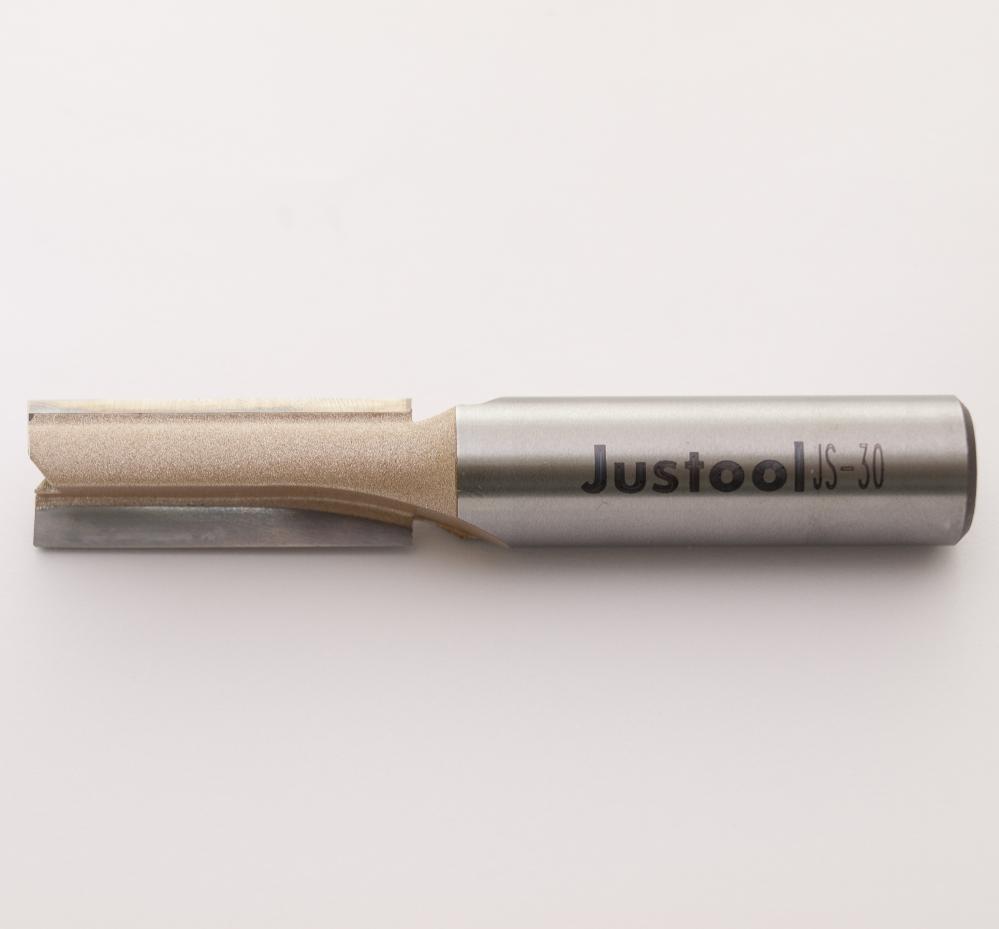 ルータービット Justool超硬ストレートビット(2枚刃)12×12(2T)ルーター用　JS-30